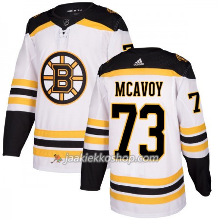 Miehille NHL Boston Bruins Pelipaita Charlie McAvoy 73 Adidas 2017-2018 Valkoinen Authentic